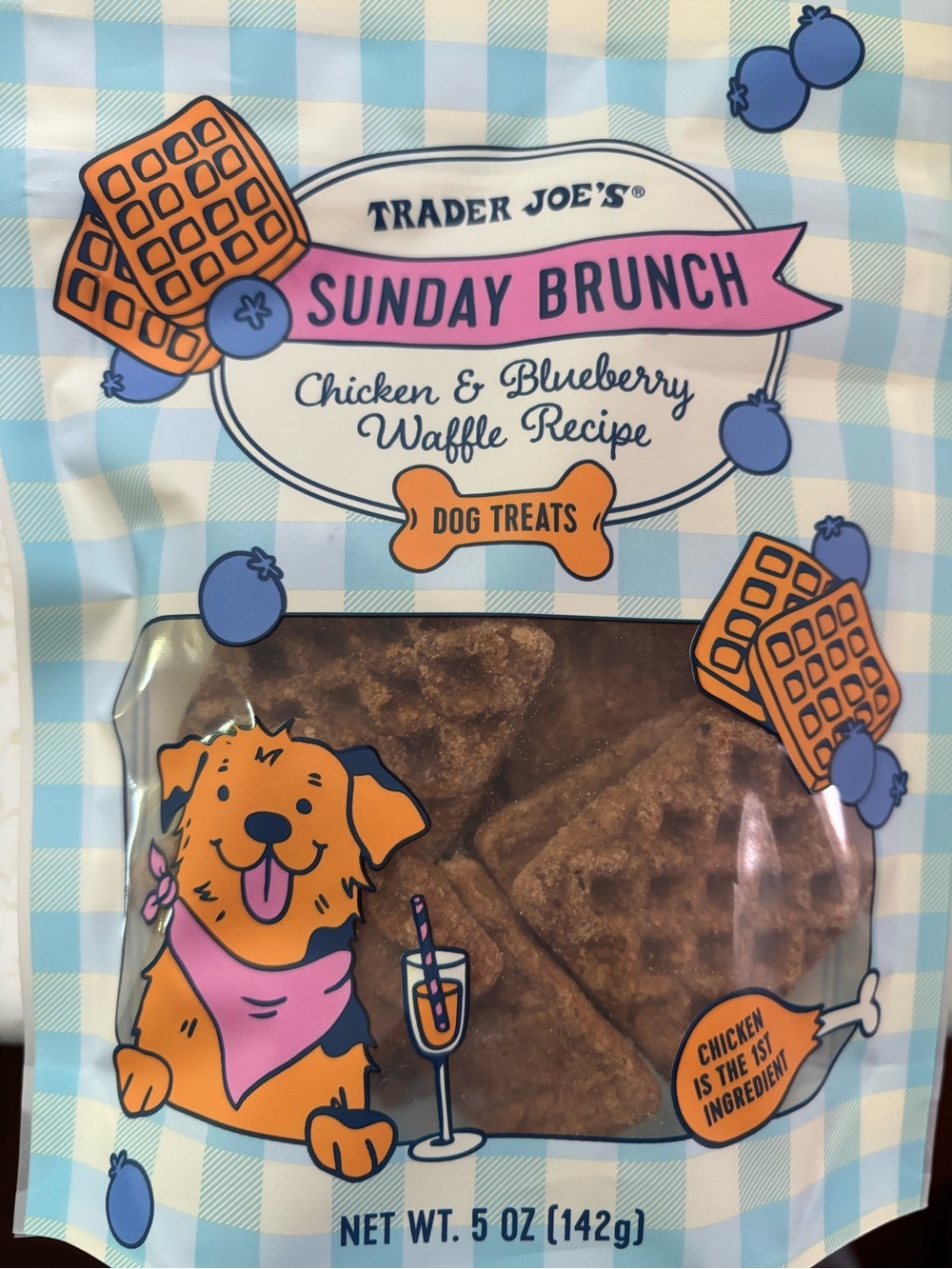 Trader Joe's Sunday Brunch chicken & blueberry Dog Treats